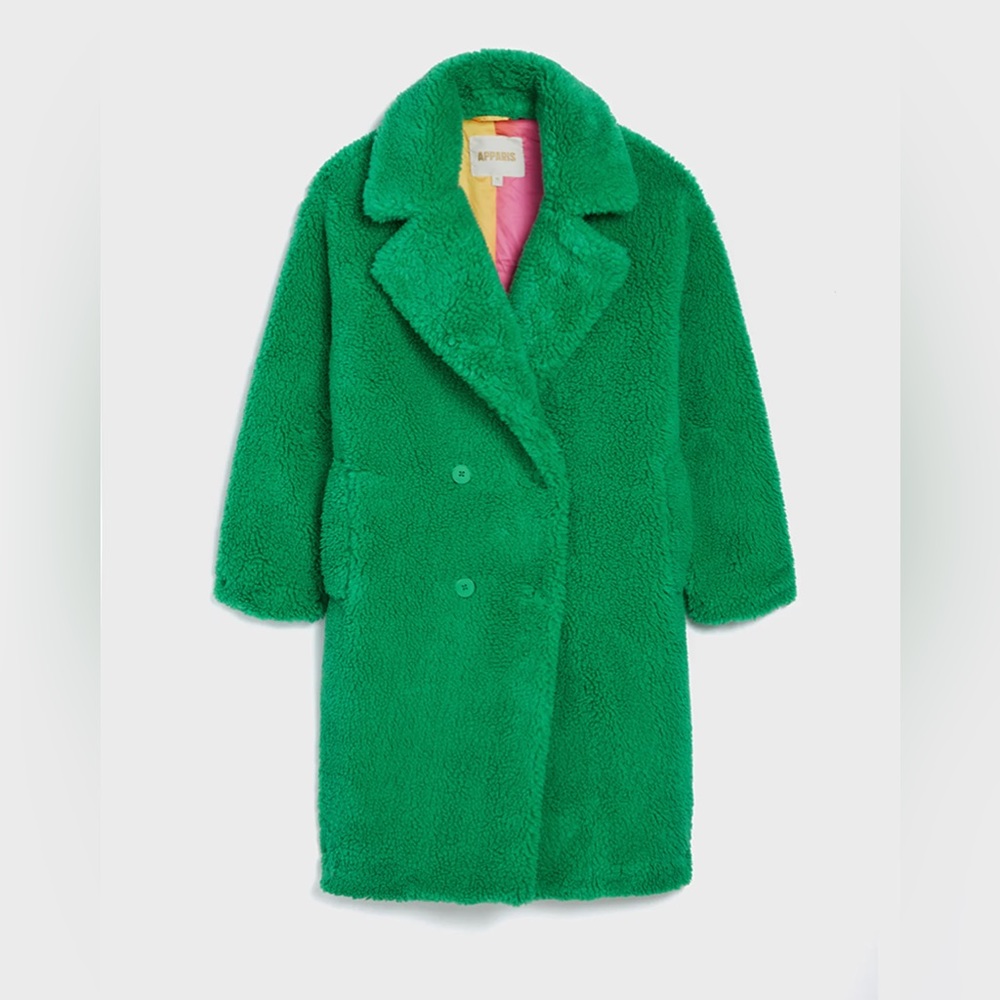 Apparis Kelly green coat